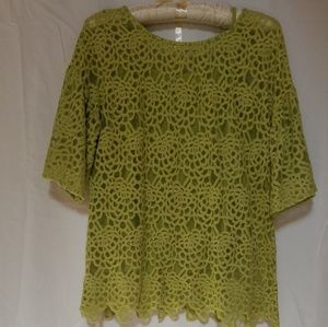 Lace popover top.